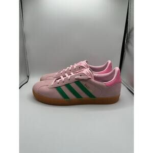 Adidas Gazelle J “Clear Pink Court Green” size 7y